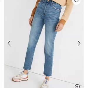 Madewell classic straight jean in nearwood wash